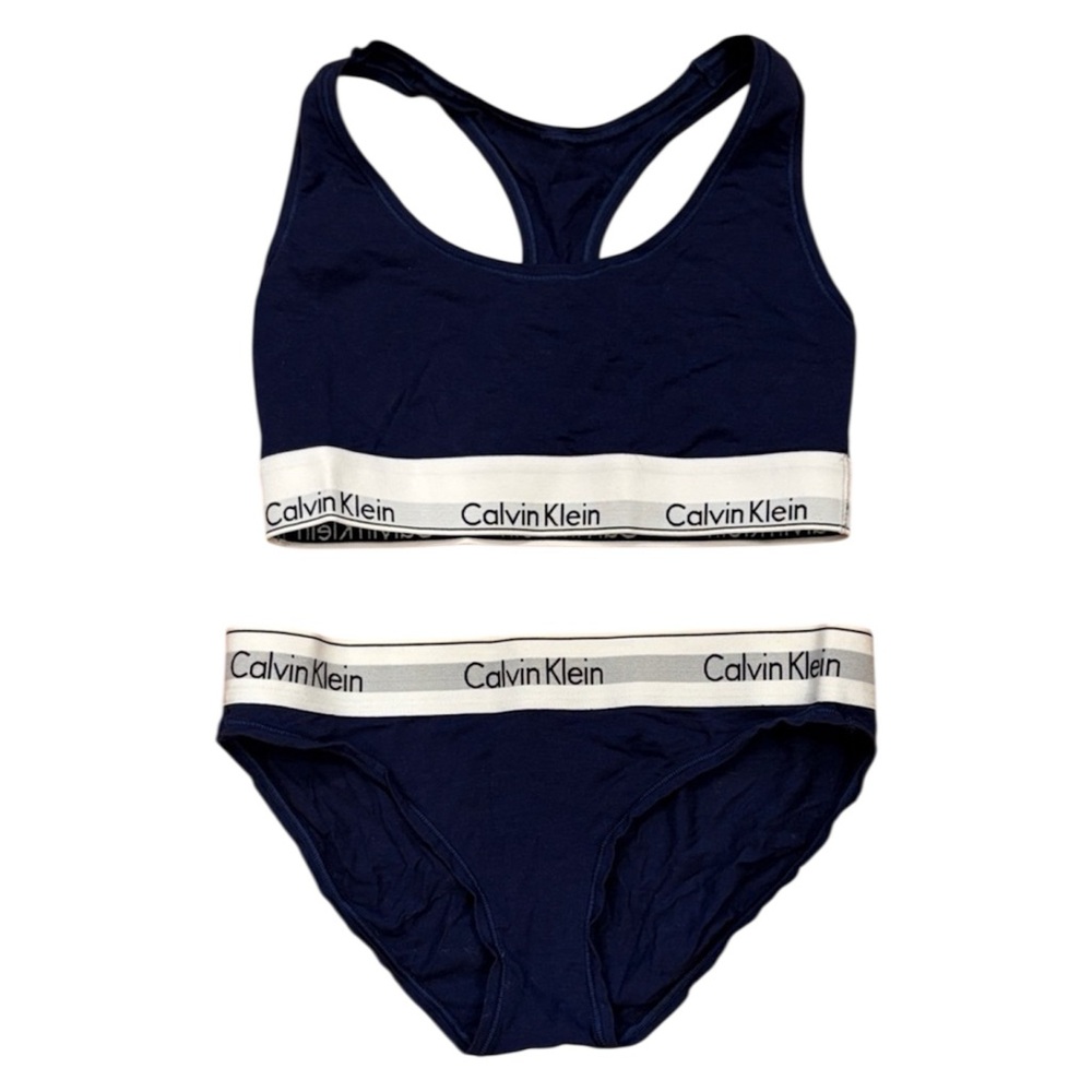 Calvin Klein Dark Blue Underwear Set with Logo Band